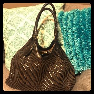 Cole Haan Genevieve Weave Large triangle tote